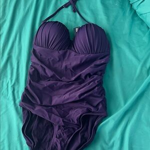 Old Navy Purple Women's Convertable One Piece Swimsuit